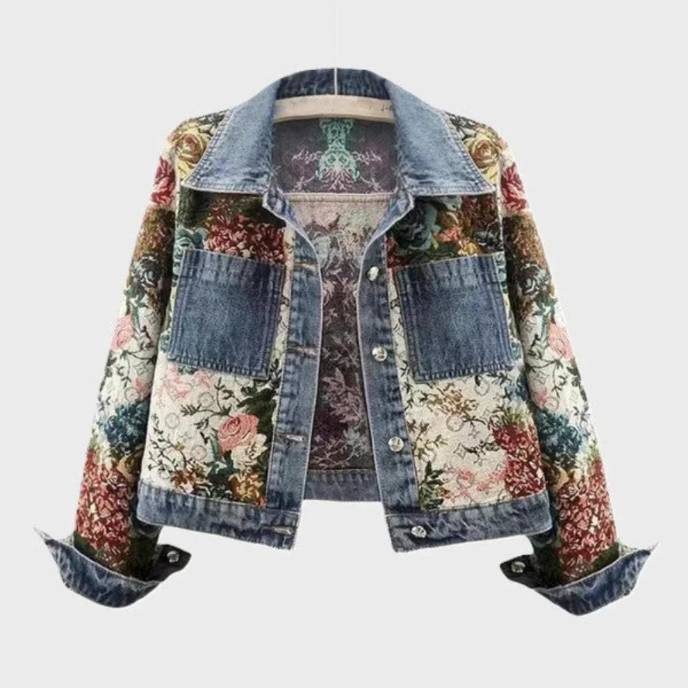 Women’s floral denim jacket – women