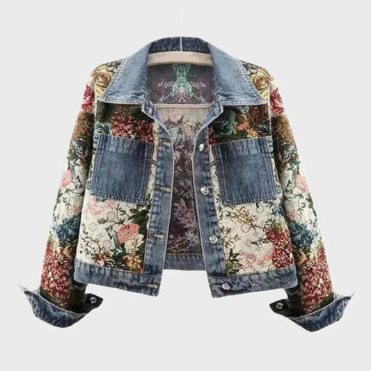 Women’s floral denim jacket – women
