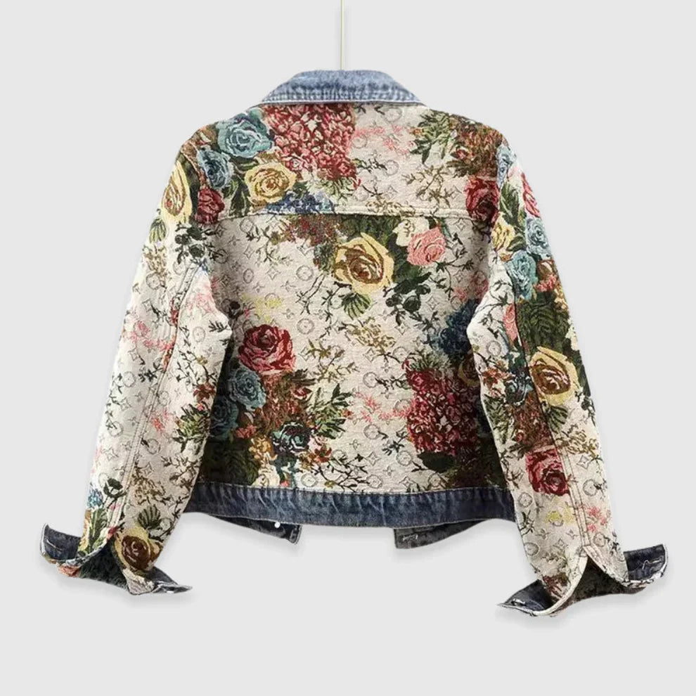 Women’s floral denim jacket – women