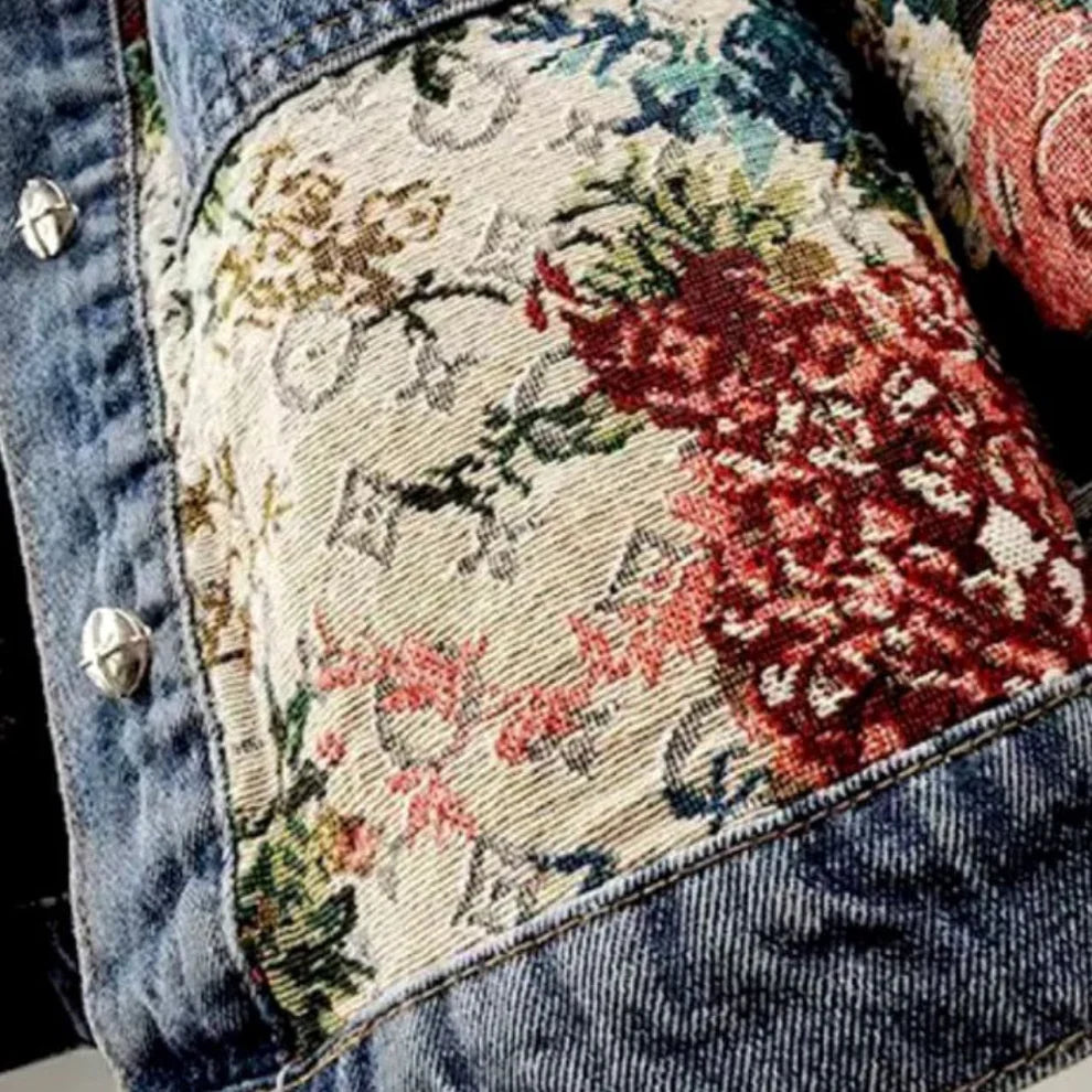 Women’s floral denim jacket – women