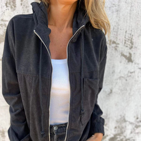 Women's zip-up hooded jacket – women