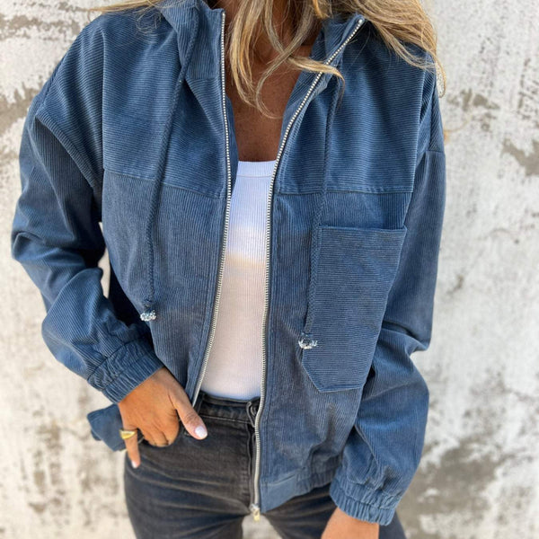 Women's zip-up hooded jacket – women