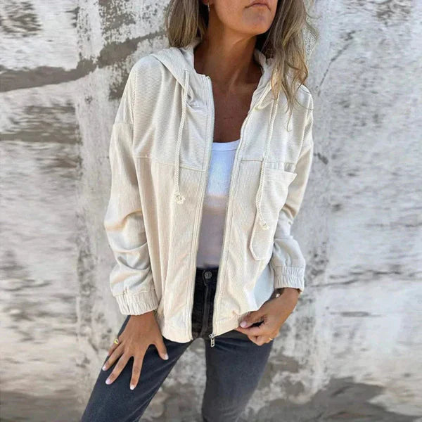 Women's zip-up hooded jacket – women