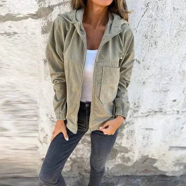 Women's zip-up hooded jacket – women