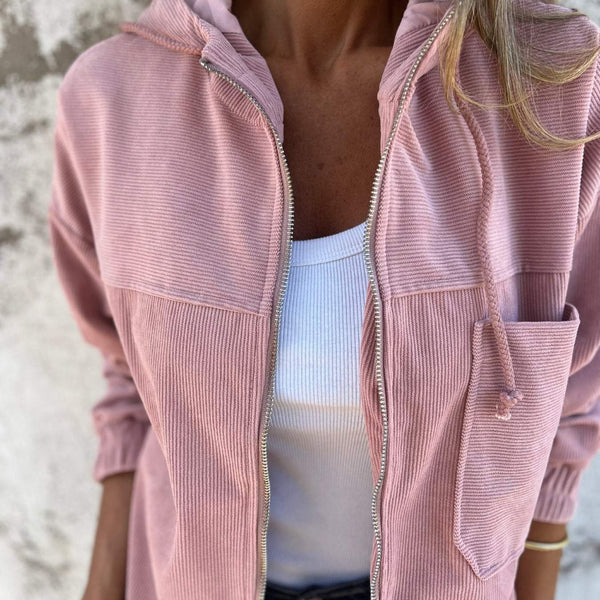 Women's zip-up hooded jacket – women