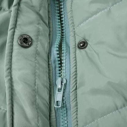 Women’s hooded long puffer jacket – women