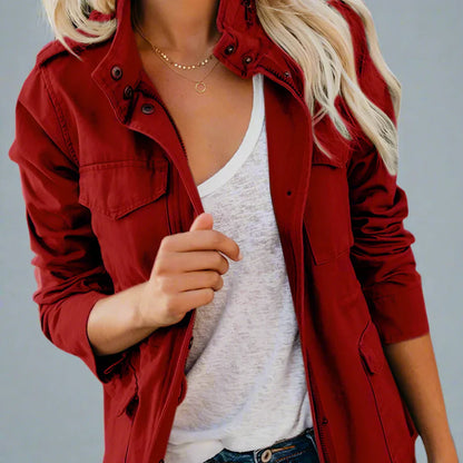 Women's lightweight casual long sleeve jacket