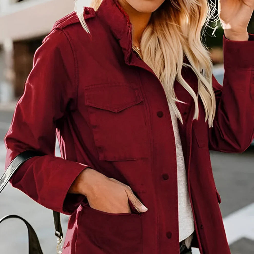Women's lightweight casual long sleeve jacket