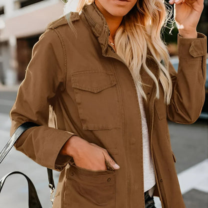 Women's lightweight casual long sleeve jacket
