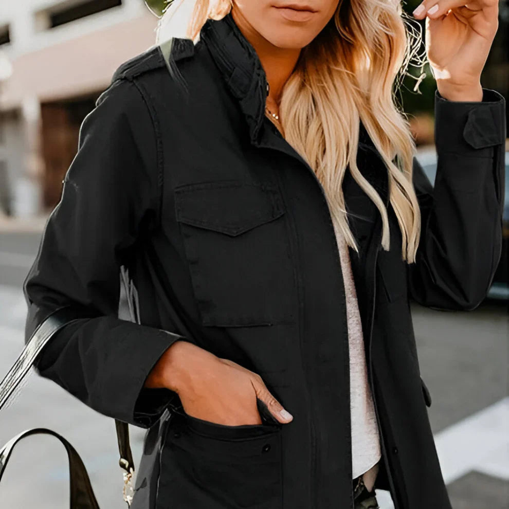 Women's lightweight casual long sleeve jacket