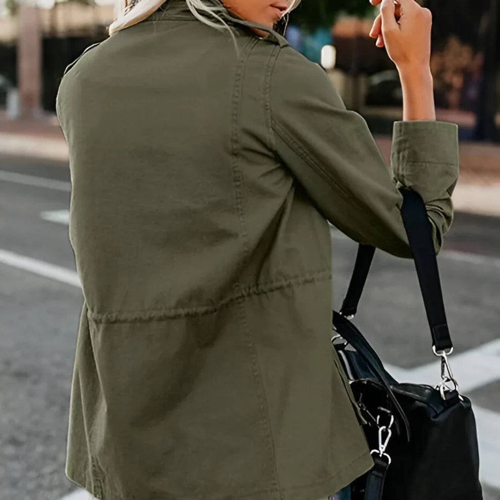 Women's lightweight casual long sleeve jacket