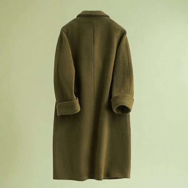 Women’s long wool overcoat double-breasted – women