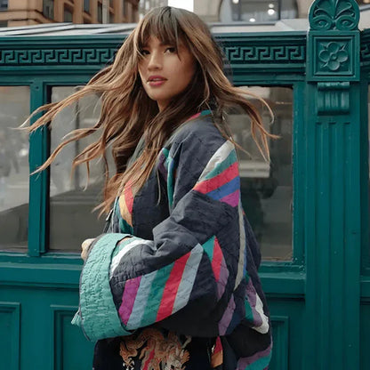 Women’s oversized vintage jacket weather-resistant – women