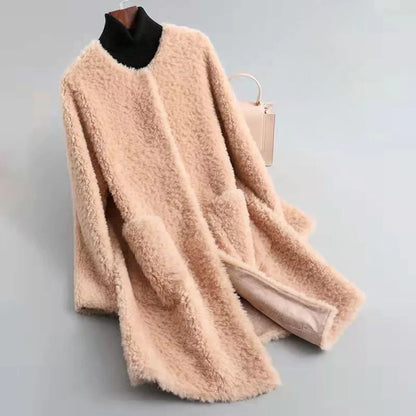 Women’s shearling fur coat soft & chic – women