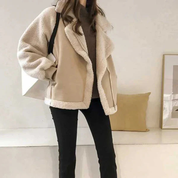 Women’s oversized sherpa winter jacket – women