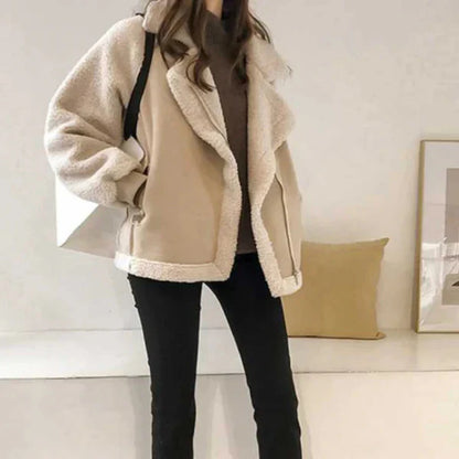 Women’s oversized sherpa winter jacket – women