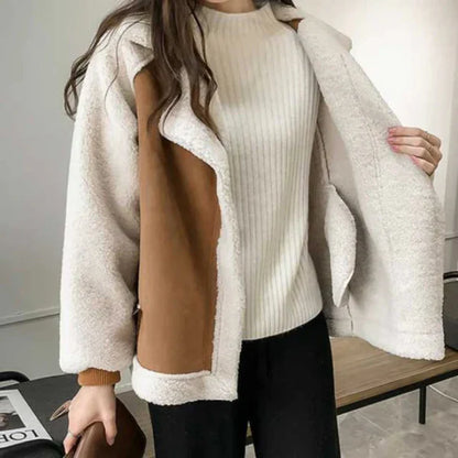 Women’s oversized sherpa winter jacket – women