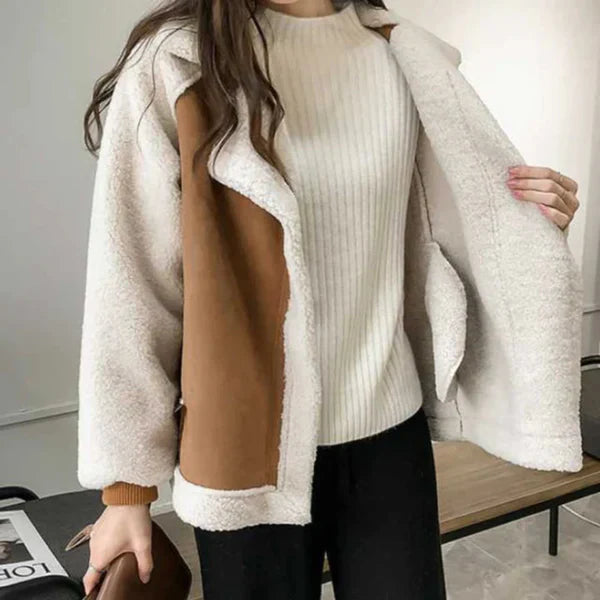 Women’s oversized sherpa winter jacket – women