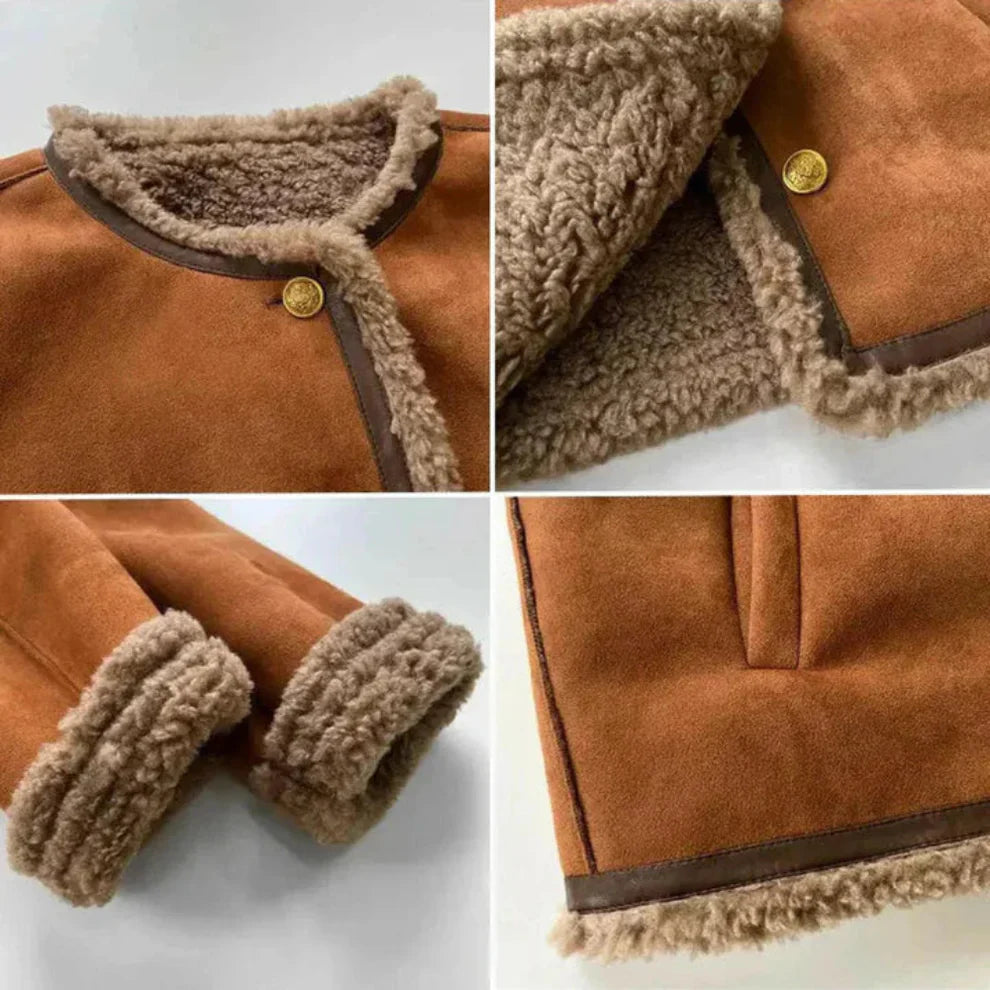 Women’s sherpa jacket warm casual winter coat – women