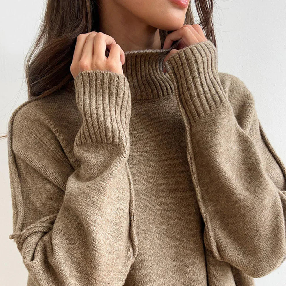 Women’s cozy knit turtleneck set – women