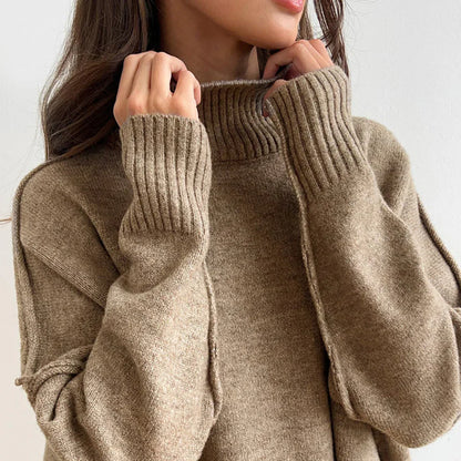 Women’s cozy knit turtleneck set – women