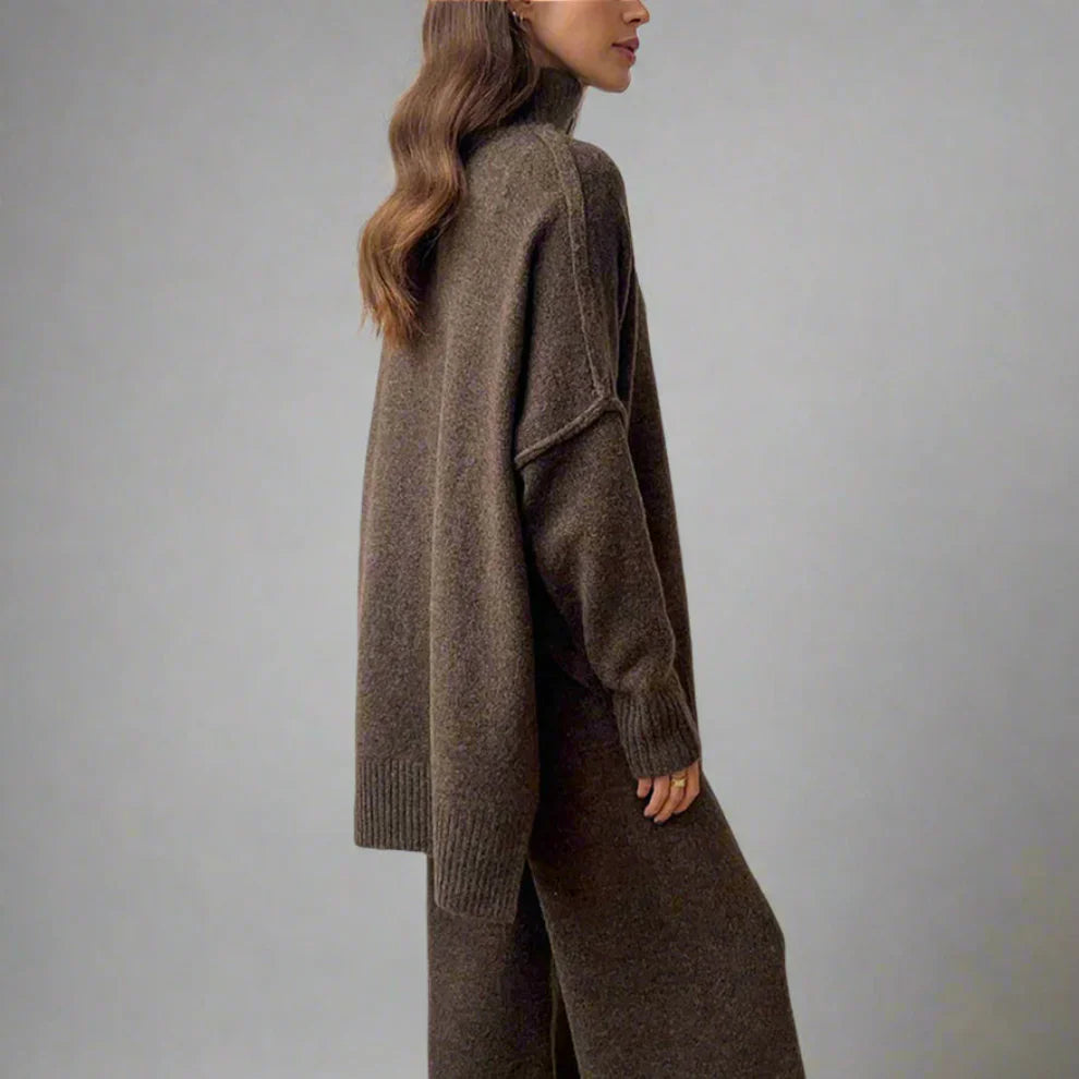 Women’s cozy knit turtleneck set – women