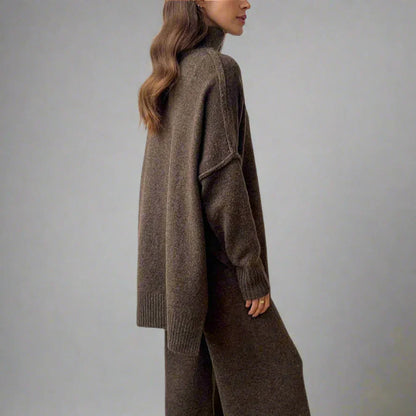 Women’s cozy knit turtleneck set – women
