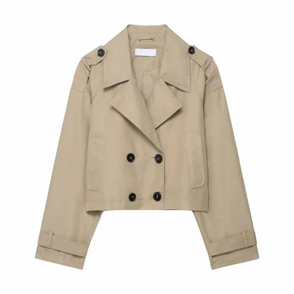 Women’s double-breasted trench coat winter jacket – women