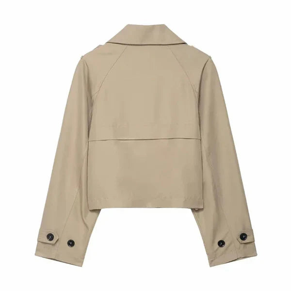 Women’s double-breasted trench coat winter jacket – women