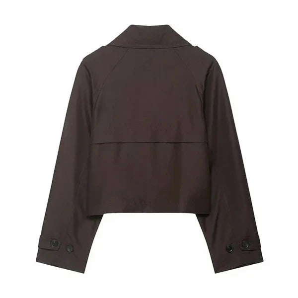 Women’s double-breasted trench coat winter jacket – women