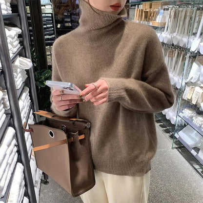 Women's soft & warm turtleneck sweater