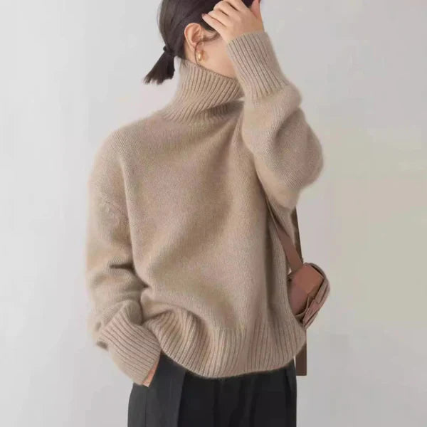 Women's soft & warm turtleneck sweater