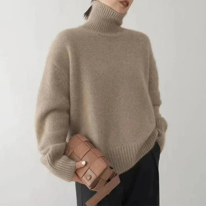 Women's soft & warm turtleneck sweater