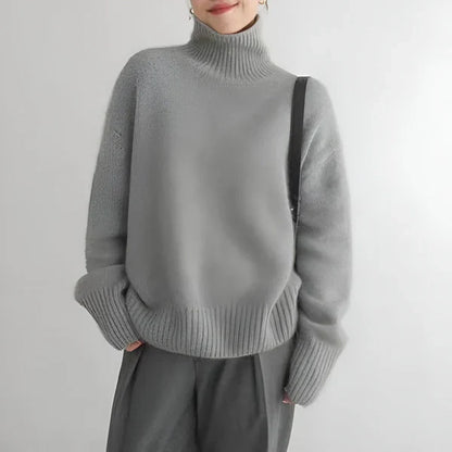Women's soft & warm turtleneck sweater