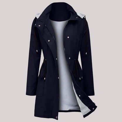 Women's water resistant windbreaker jacket lightweight & stylish