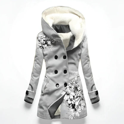 Women's double-breasted winter coat – women