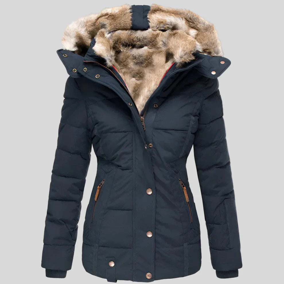 Women’s slim-fit hooded puffer jacket – women