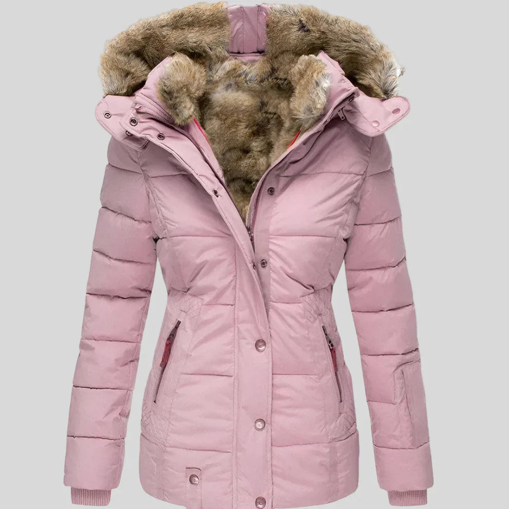 Women’s slim-fit hooded puffer jacket – women