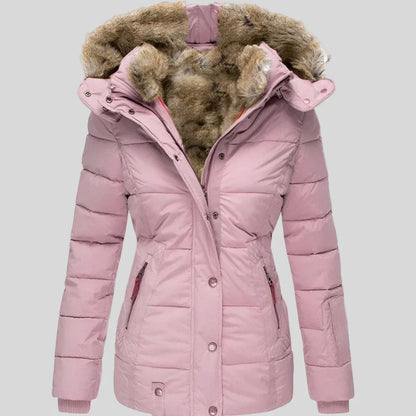Women’s slim-fit hooded puffer jacket – women