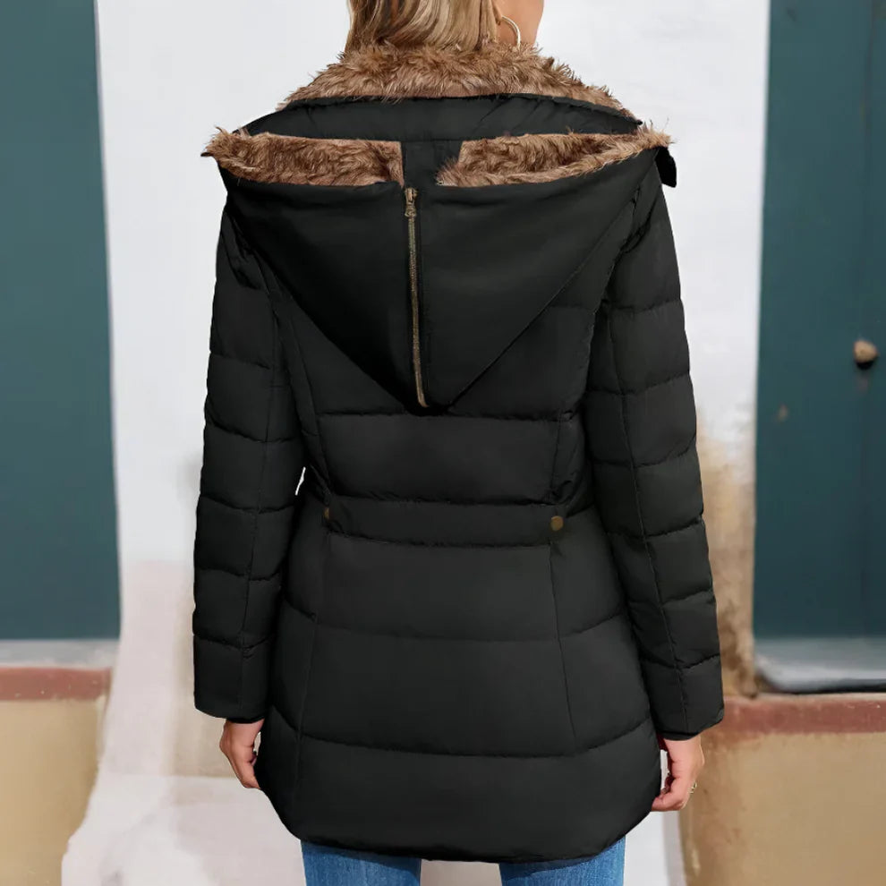 Women’s slim-fit hooded puffer jacket – women