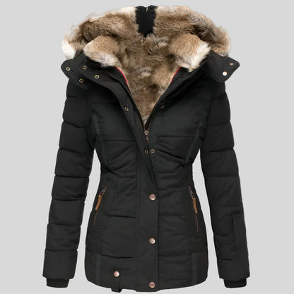 Women’s slim-fit hooded puffer jacket – women