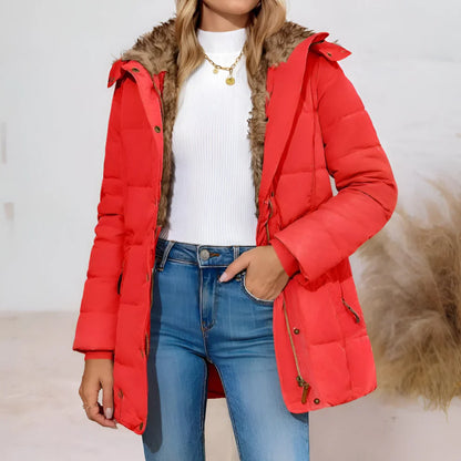 Women’s slim-fit hooded puffer jacket – women