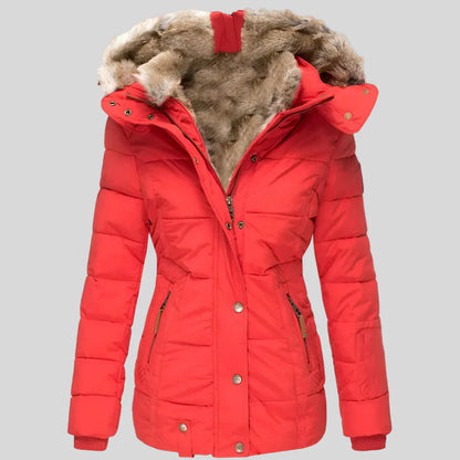 Women’s slim-fit hooded puffer jacket – women