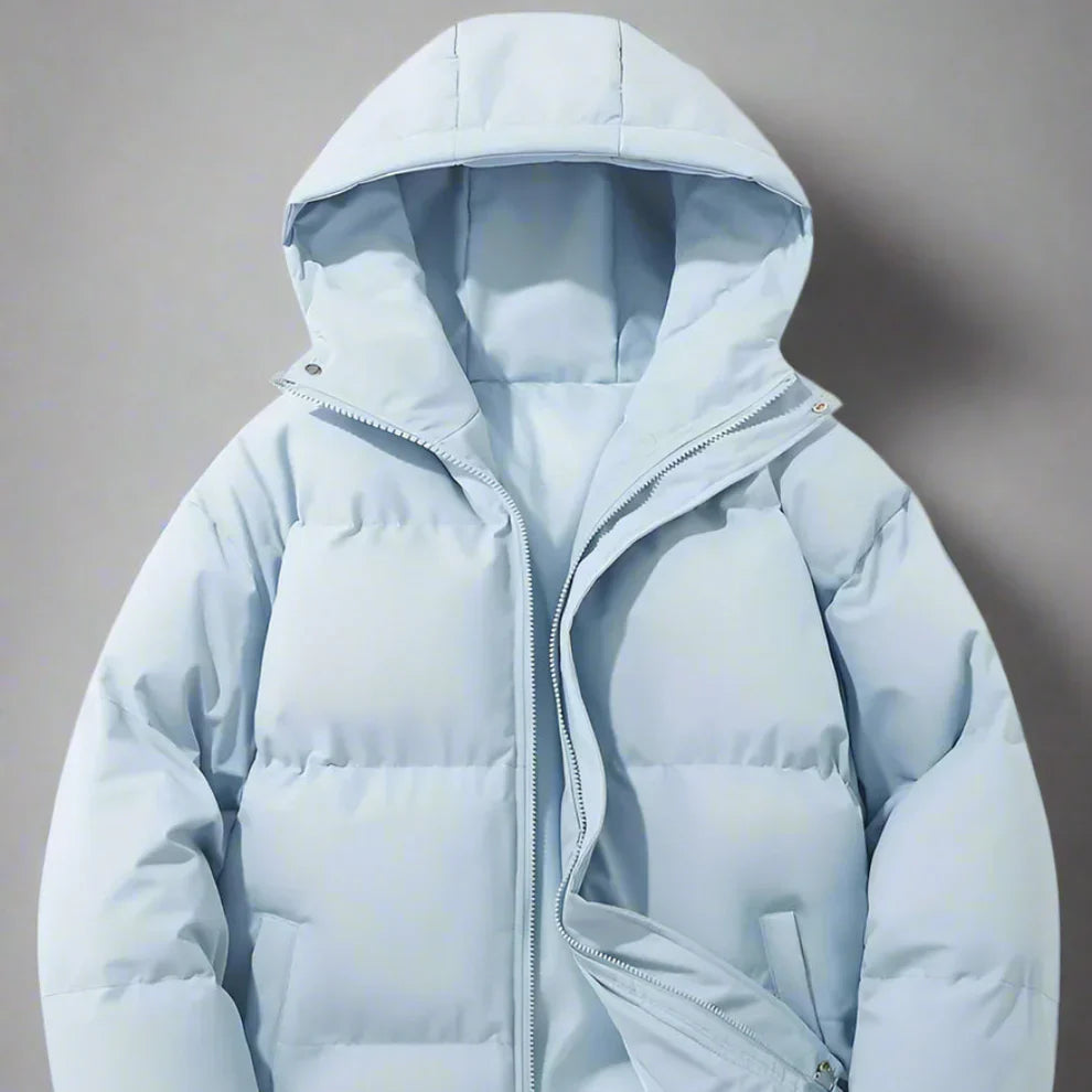 Women’s winter puffer jacket with hood – women
