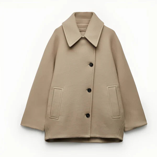 Women’s oversized wool coat trendy fall – women