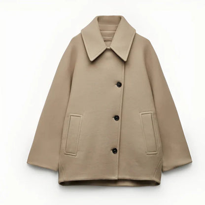 Women’s oversized wool coat trendy fall – women