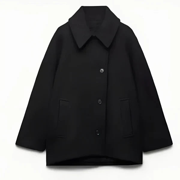 Women’s oversized wool coat trendy fall – women