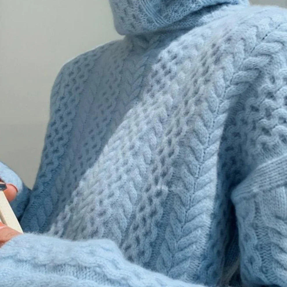 Women’s wool turtleneck sweater cozy winter – women