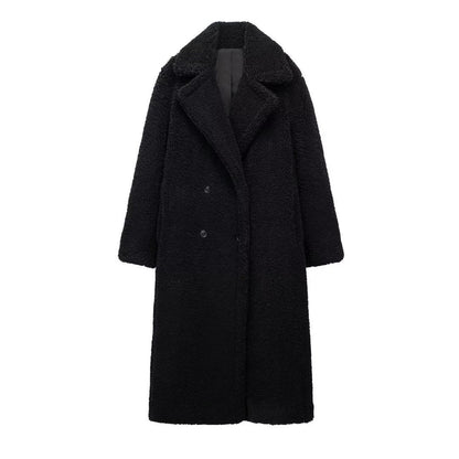 Aurora long women's teddy jacket, cozy and stylish