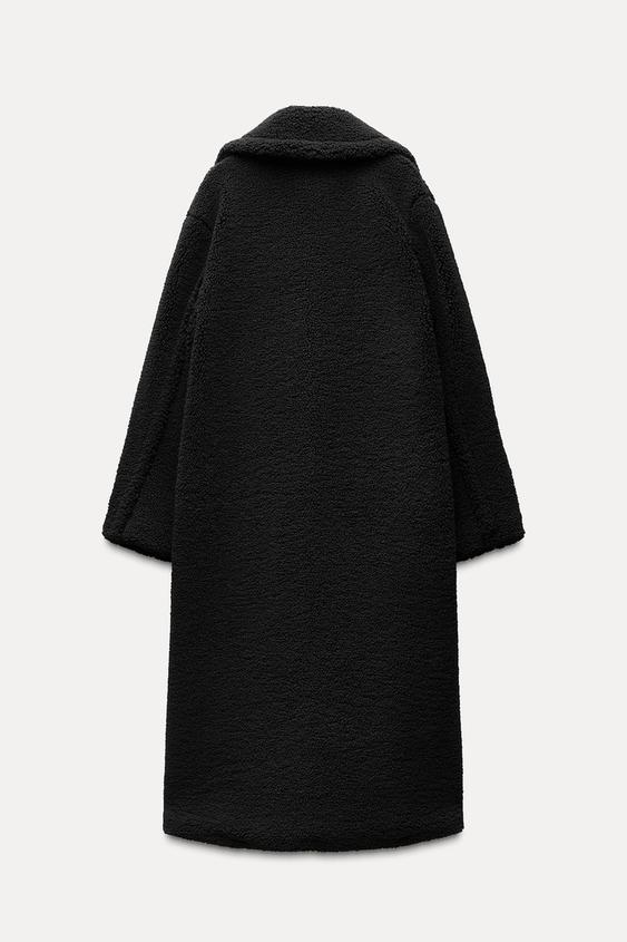 Aurora long women's teddy jacket, cozy and stylish